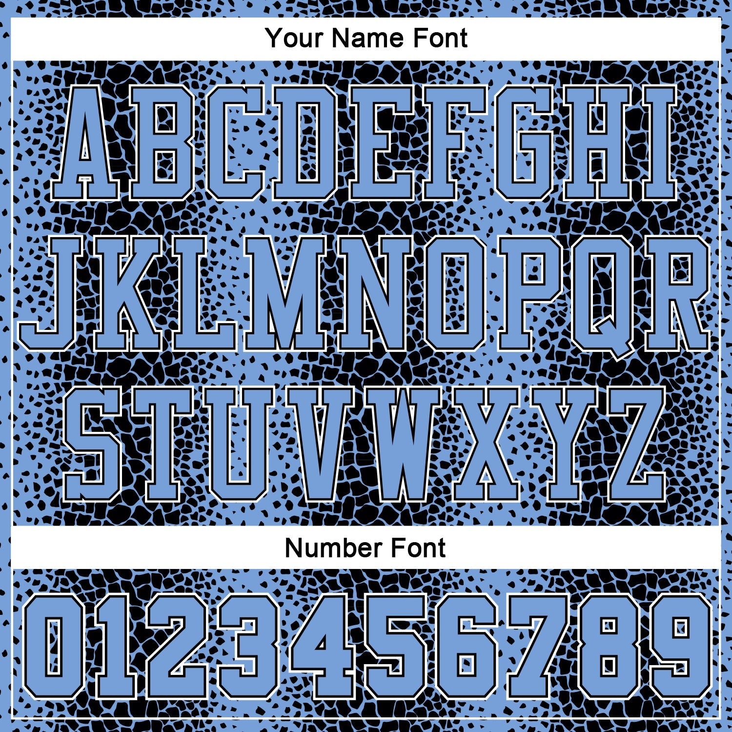 Custom Black Light Blue-White Animal Fur Print Round Neck Sublimation Basketball Suit Jersey - Sky-Custom