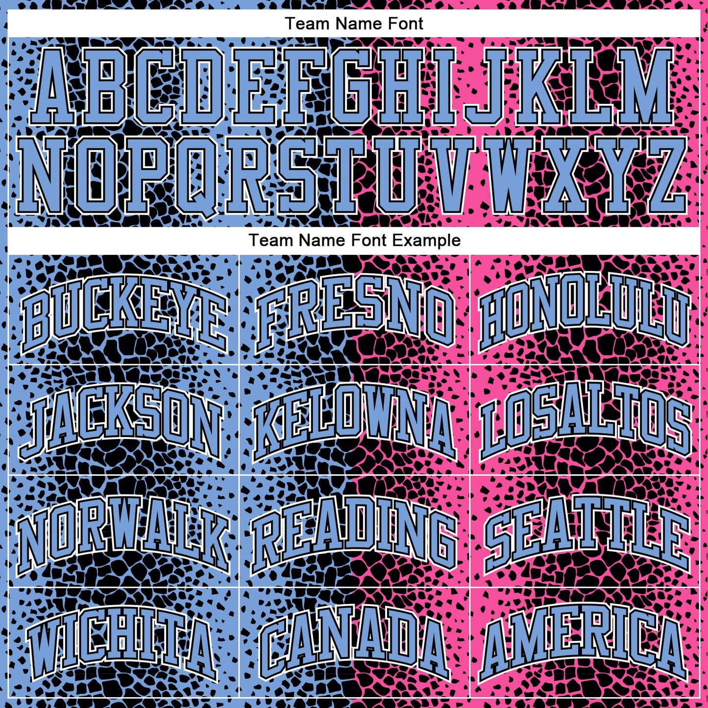 Custom Black Light Blue-Pink Animal Fur Print Round Neck Sublimation Basketball Suit Jersey - Sky-Custom