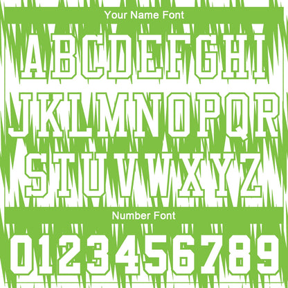 Custom White Neon Green Round Neck Sublimation Basketball Suit Jersey - Sky-Custom