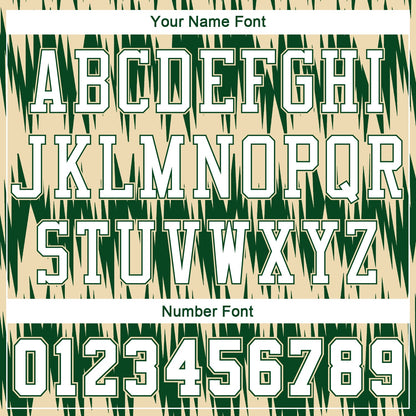Custom Green White-Cream Round Neck Sublimation Basketball Suit Jersey - Sky-Custom