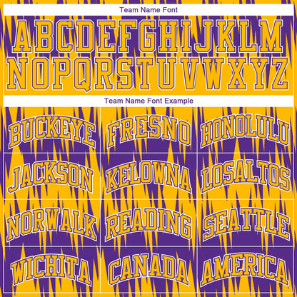 Custom Purple Gold-White Round Neck Sublimation Basketball Suit Jersey - Sky-Custom
