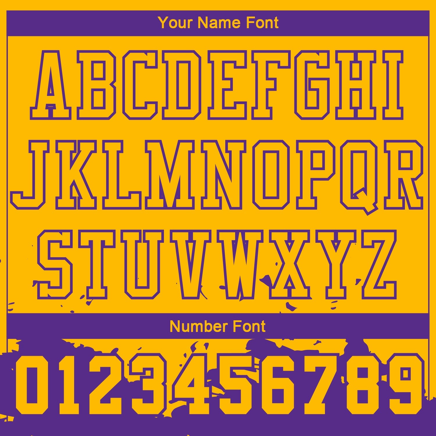 Custom Gold Purple Color Splash Round Neck Sublimation Basketball Suit Jersey - Sky-Custom