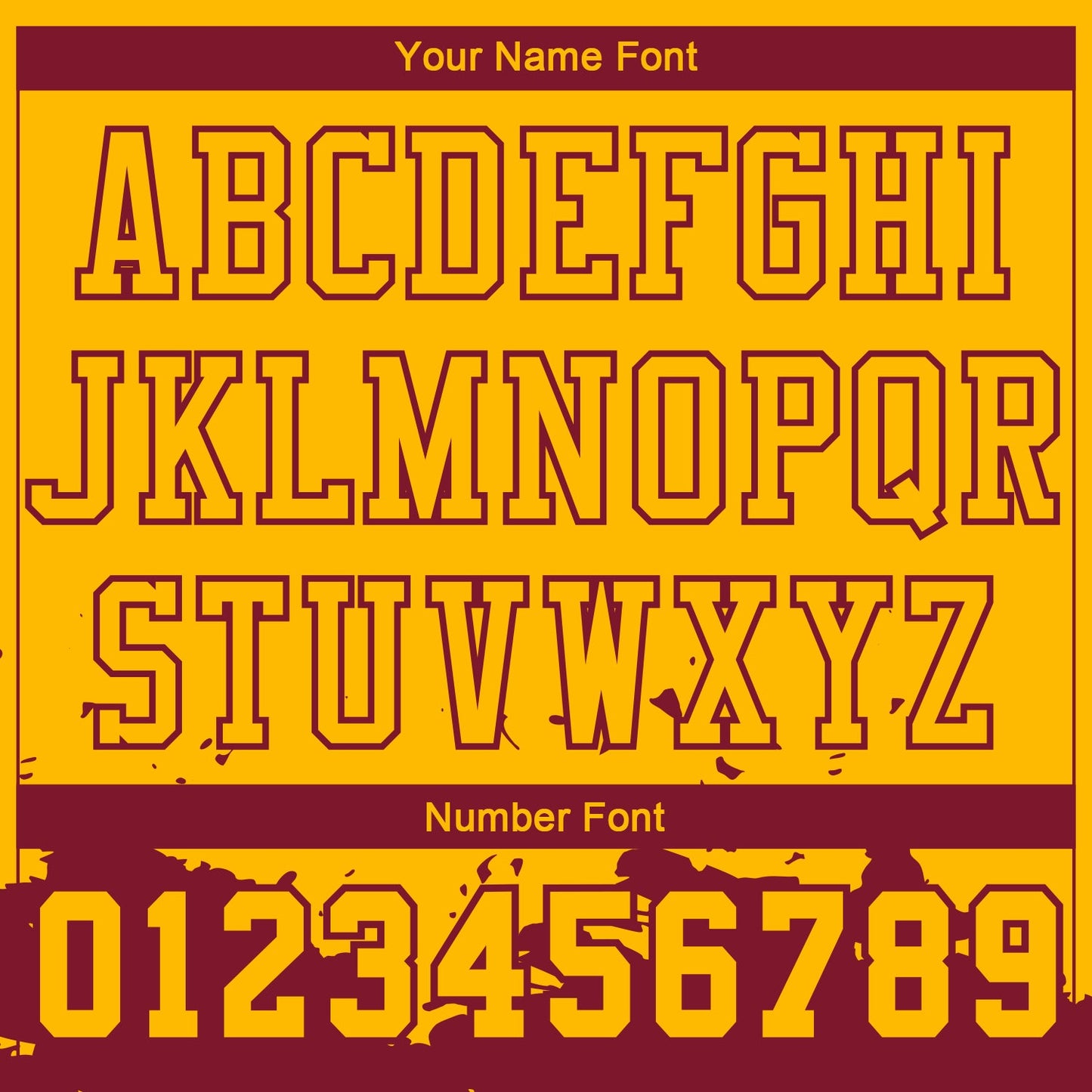 Custom Yellow Maroon Color Splash Round Neck Sublimation Basketball Suit Jersey - Sky-Custom