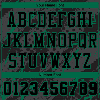 Custom Black Kelly Green Bright Lines Round Neck Sublimation Basketball Suit Jersey - Sky-Custom