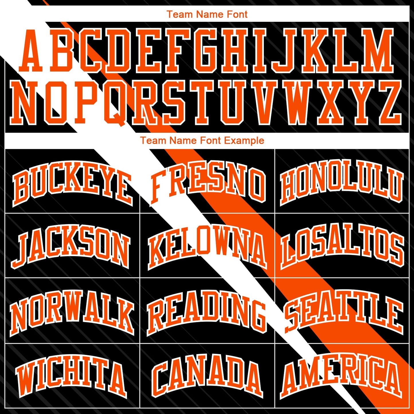 Custom Black Orange-White Diagonal Lines Round Neck Sublimation Basketball Suit Jersey - Sky-Custom