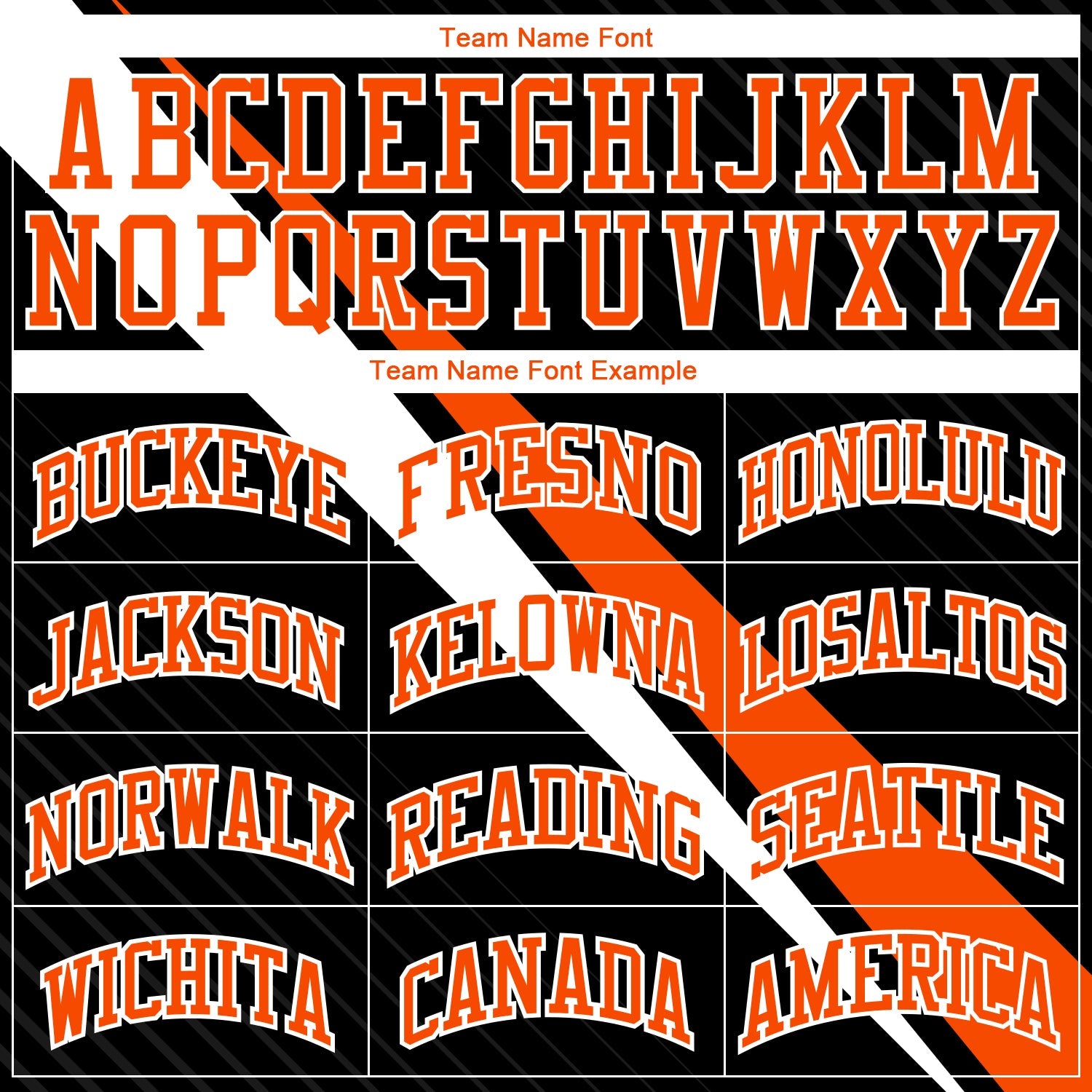 Custom Black Orange-White Diagonal Lines Round Neck Sublimation Basketball Suit Jersey - Sky-Custom