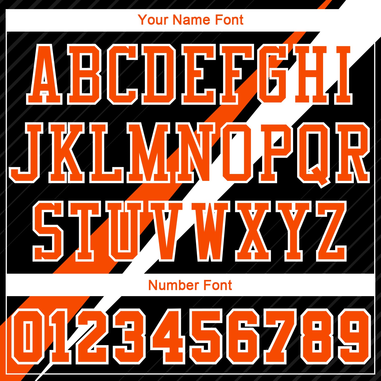 Custom Black Orange-White Diagonal Lines Round Neck Sublimation Basketball Suit Jersey - Sky-Custom
