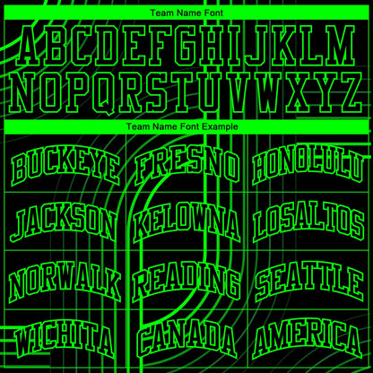 Custom Black Aurora Green Tracks Round Neck Sublimation Basketball Suit Jersey - Sky-Custom