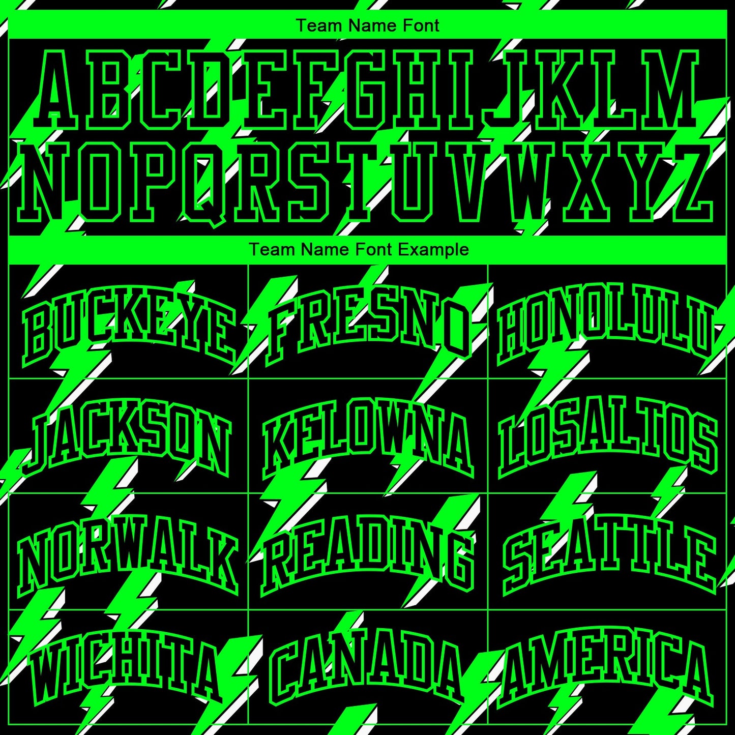Custom Black Neon Green Lightning Shapes Round Neck Sublimation Basketball Suit Jersey - Sky-Custom