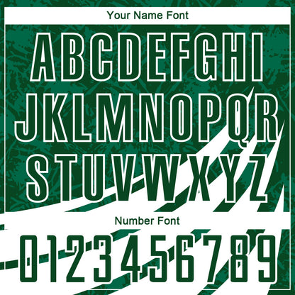 Custom Green White Wind Shapes Round Neck Sublimation Basketball Suit Jersey - Sky-Custom