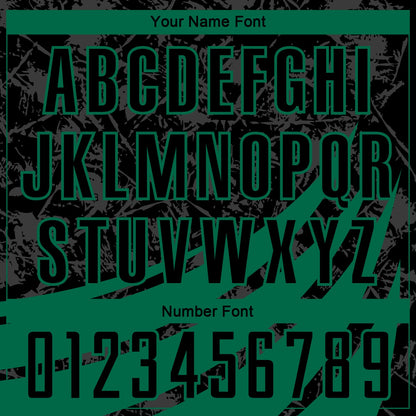 Custom Black Kelly Green Wind Shapes Round Neck Sublimation Basketball Suit Jersey - Sky-Custom