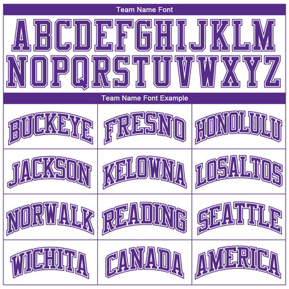Custom White Purple Color Block Round Neck Sublimation Basketball Suit Jersey - Sky-Custom