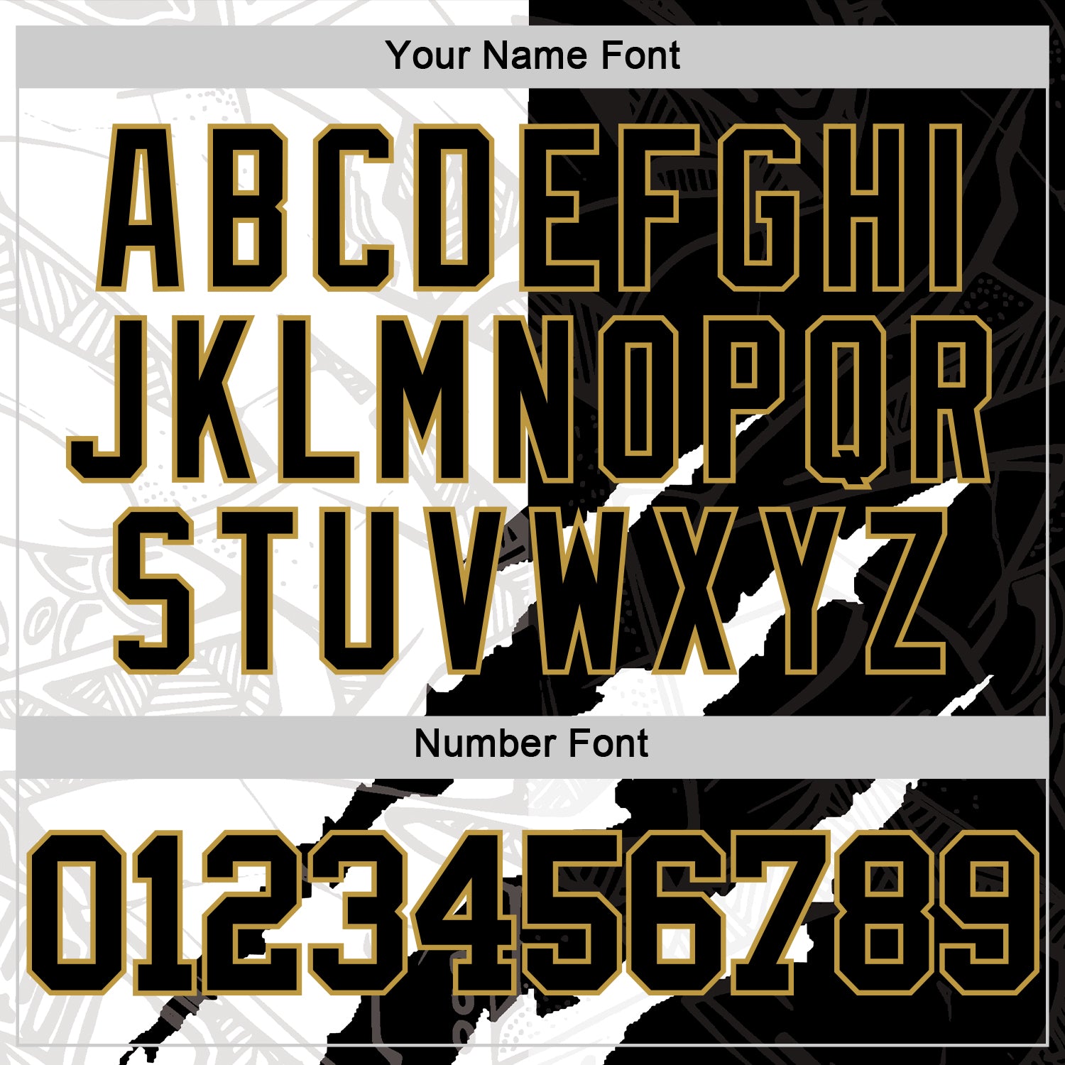 Custom Graffiti Pattern Black Old Gold-White Scratch Round Neck Sublimation Basketball Suit Jersey - Sky-Custom