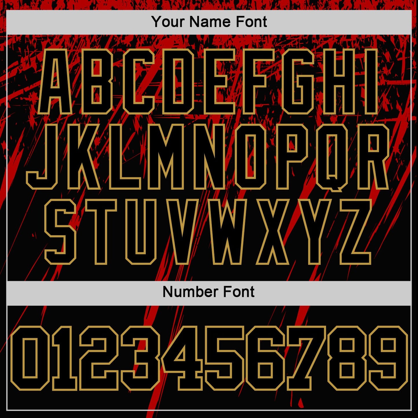 Custom Black Red-Old Gold Splash Round Neck Sublimation Basketball Suit Jersey - Sky-Custom