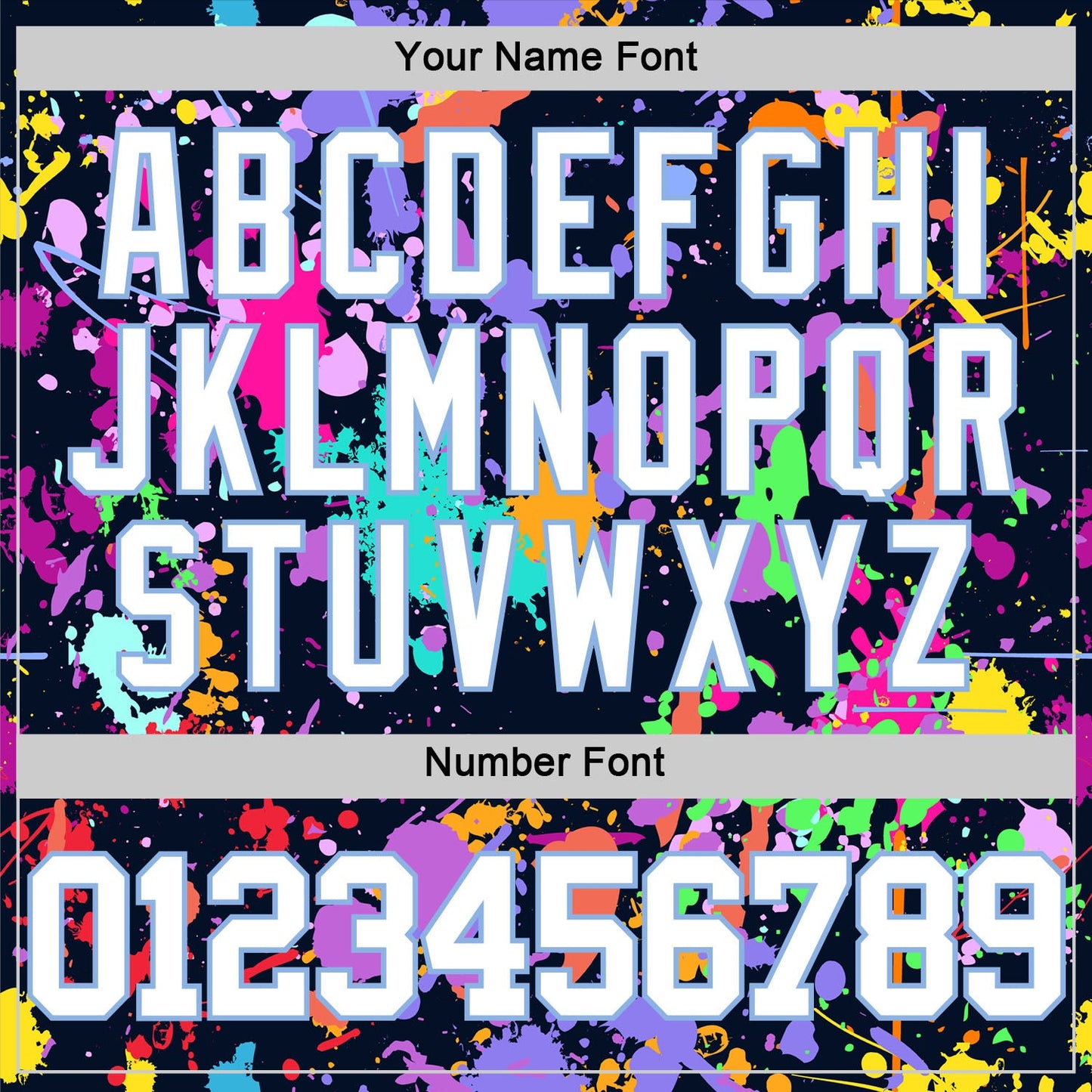 Custom Graffiti Pattern White Light Blue-Black Splash Round Neck Sublimation Basketball Suit Jersey - Sky-Custom