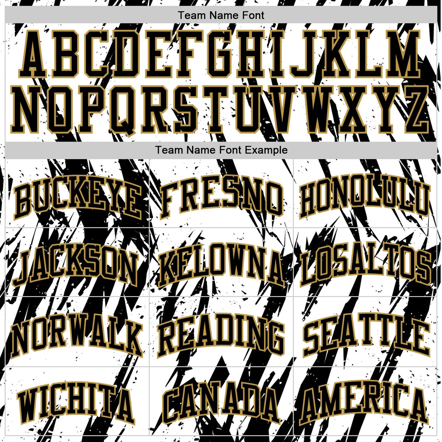 Custom White Black-Old Gold Abstract Sharp Shape Fragment Art Round Neck Sublimation Basketball Suit Jersey - Sky-Custom