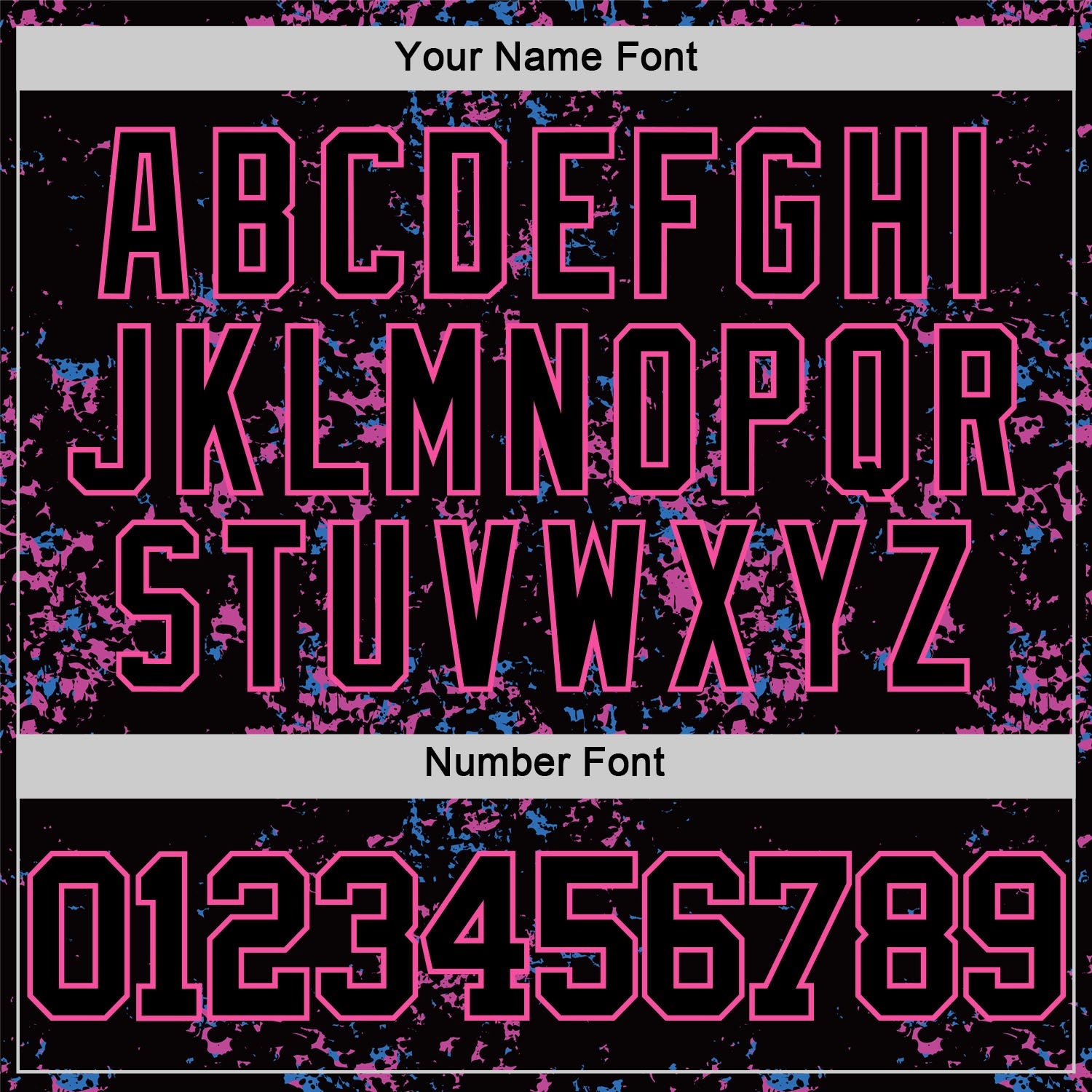 Custom Black Pink Fragment Art Round Neck Sublimation Basketball Suit Jersey - Sky-Custom