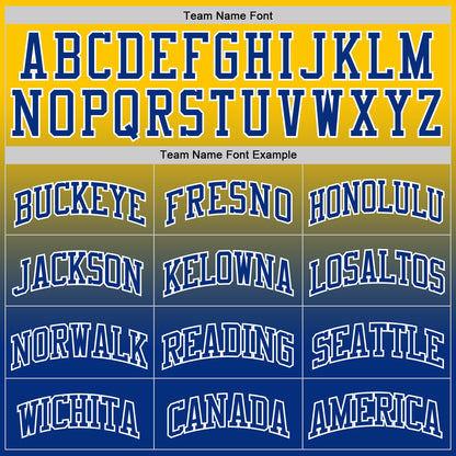 Custom Yellow Royal-White Fade Fashion Round Neck Sublimation Basketball Suit Jersey - Sky-Custom
