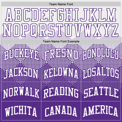 Custom White Purple Gradient Square Shapes Round Neck Sublimation Basketball Suit Jersey - Sky-Custom