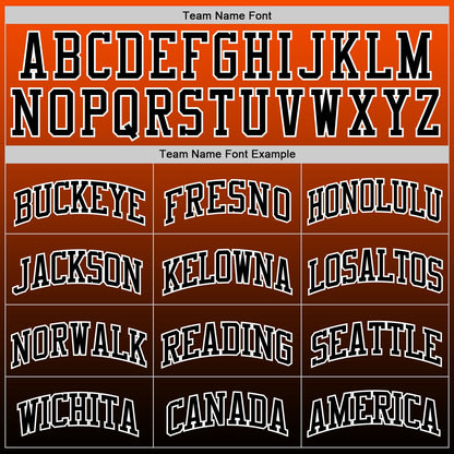 Custom Orange Black-White Gradient Square Shapes Round Neck Sublimation Basketball Suit Jersey - Sky-Custom