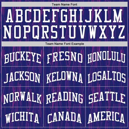 Custom Purple White-Pink Line Round Neck Sublimation Basketball Suit Jersey - Sky-Custom