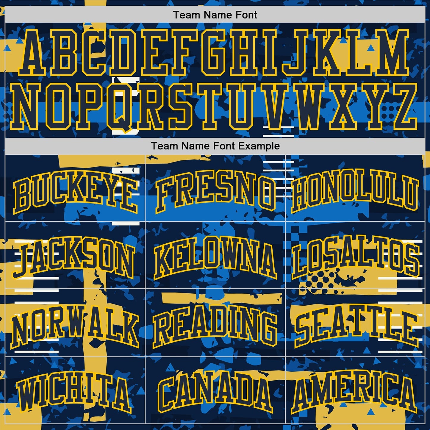 Custom Navy Yellow Abstract Shape Fragment Art Round Neck Sublimation Basketball Suit Jersey - Sky-Custom