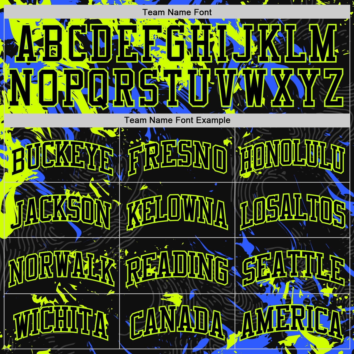 Custom Black Neon Green-Royal Splash Round Neck Sublimation Basketball Suit Jersey - Sky-Custom