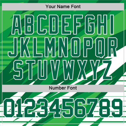 Custom Kelly Green White Line Round Neck Sublimation Basketball Suit Jersey - Sky-Custom