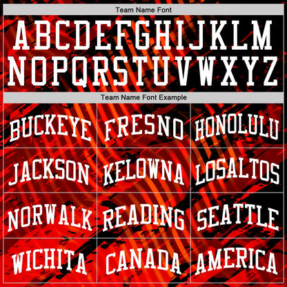 Custom Red White-Black Splash Round Neck Sublimation Basketball Suit Jersey - Sky-Custom