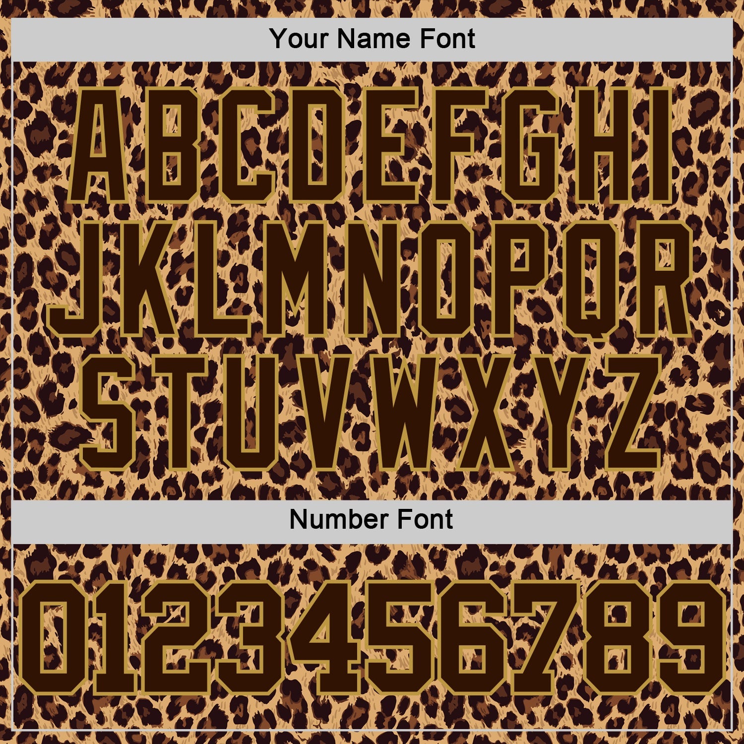 Custom Brown Old Gold Leopard Print Round Neck Sublimation Basketball Suit Jersey - Sky-Custom