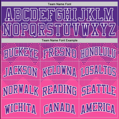 Custom Purple Pink-White Gradient Square Shapes Round Neck Sublimation Basketball Suit Jersey - Sky-Custom