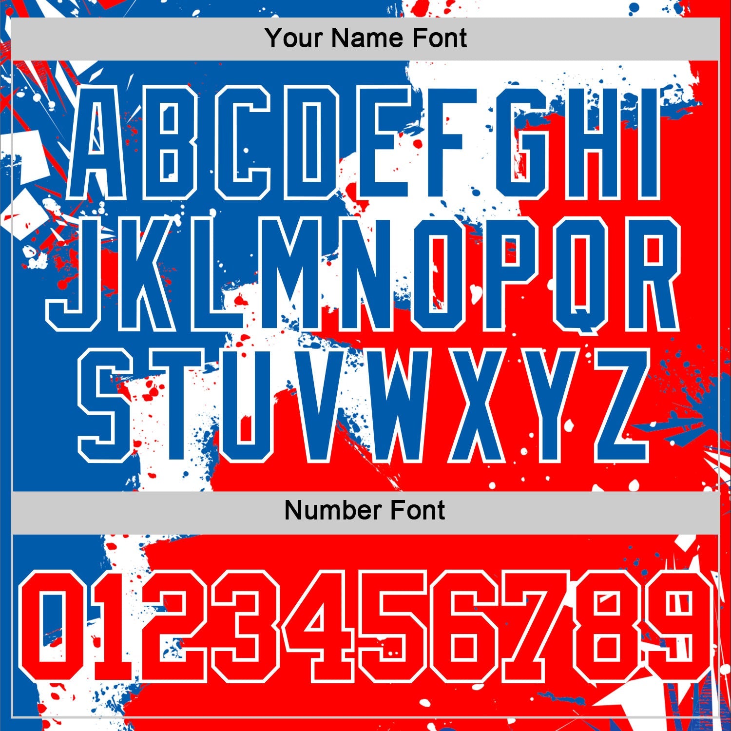 Custom Royal Red-White Splash Round Neck Sublimation Basketball Suit Jersey - Sky-Custom