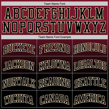 Custom Crimson Black-Cream Fade Fashion Round Neck Sublimation Basketball Suit Jersey - Sky-Custom