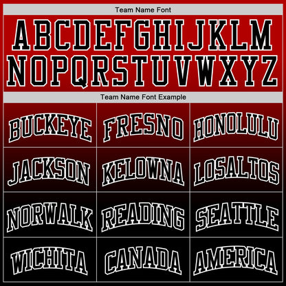 Custom Red Black-White Fade Fashion Round Neck Sublimation Basketball Suit Jersey - Sky-Custom