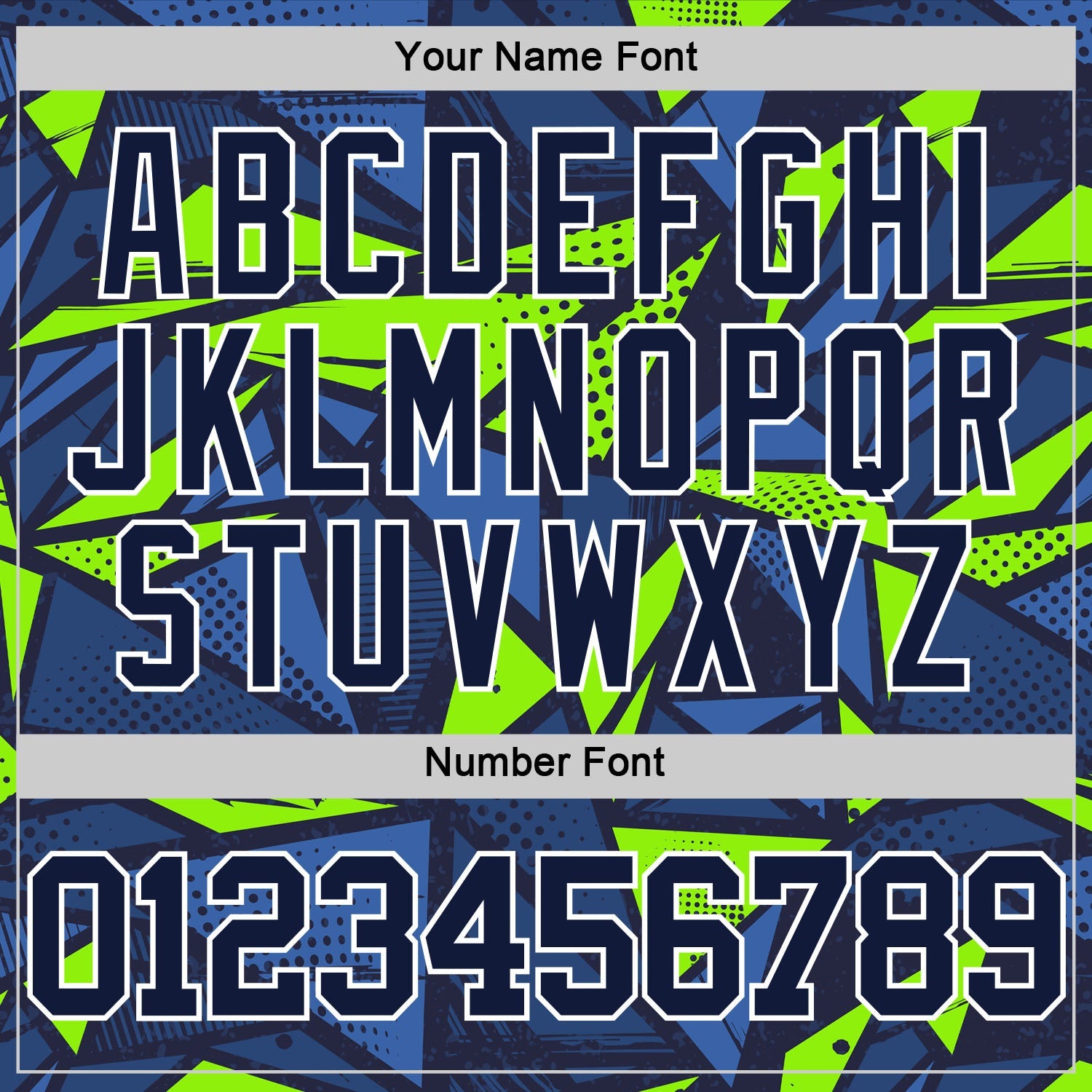Custom Navy Neon Green-White Geometric Shape Round Neck Sublimation Basketball Suit Jersey - Sky-Custom