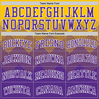 Custom Yellow Purple-White Gradient Square Shapes Round Neck Sublimation Basketball Suit Jersey - Sky-Custom