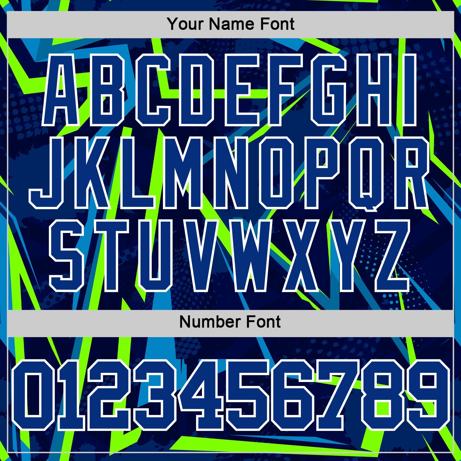 Custom Royal Neon Green-White Geometric Shape Round Neck Sublimation Basketball Suit Jersey - Sky-Custom