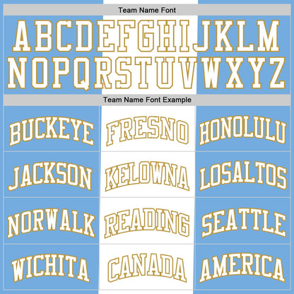 Custom Light Blue White-Old Gold Argentinian Flag Round Neck Sublimation Basketball Suit Jersey - Sky-Custom
