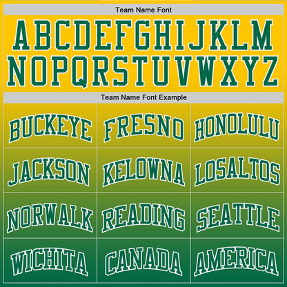 Custom Yellow Kelly Green-White Fade Fashion Round Neck Sublimation Basketball Suit Jersey - Sky-Custom