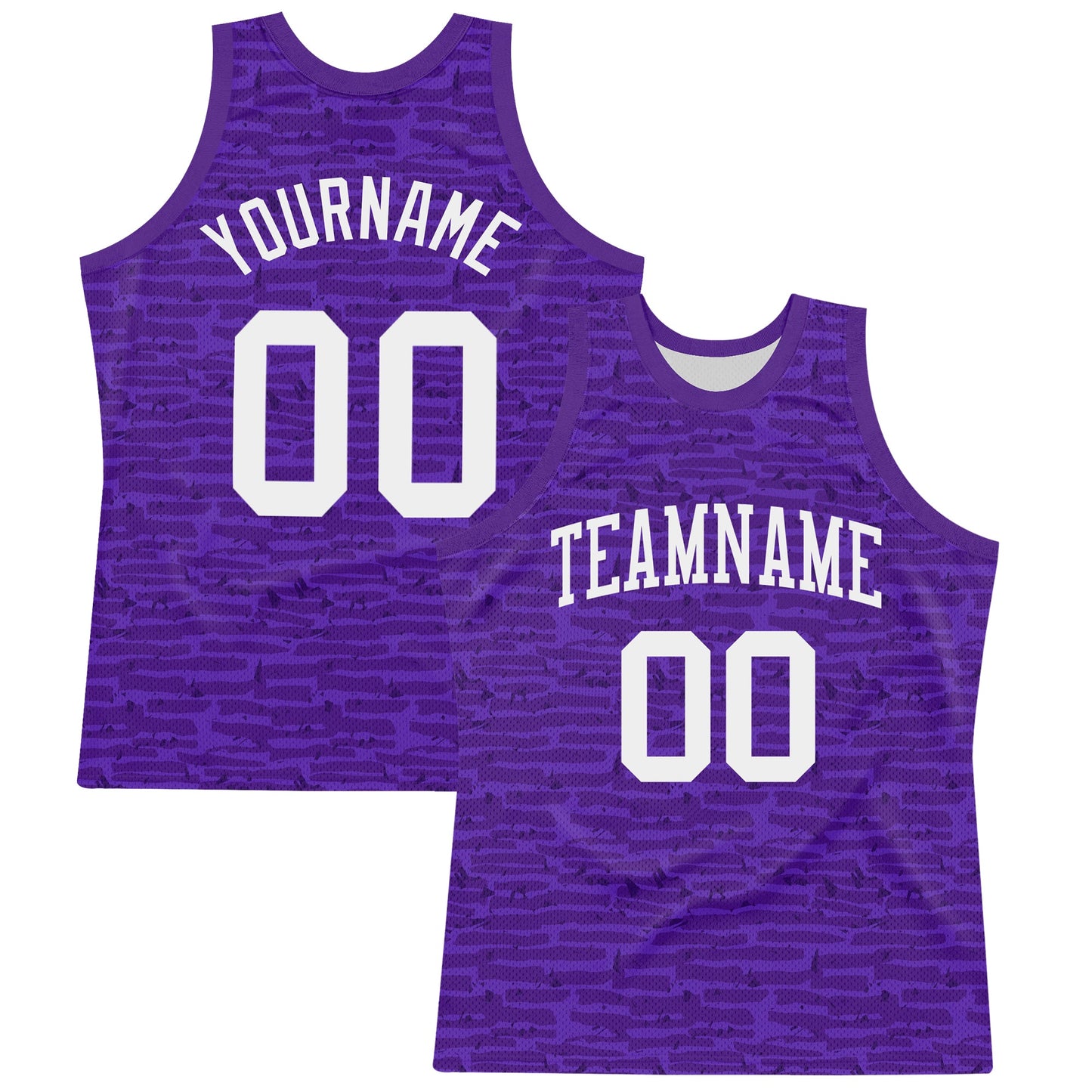 Custom Purple White Fragment Art Round Neck Sublimation Basketball Suit Jersey - Sky-Custom