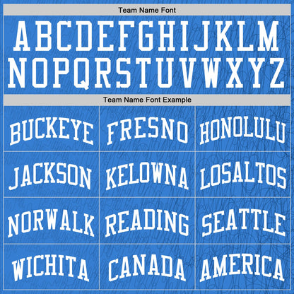 Custom Light Blue White Line Round Neck Sublimation Basketball Suit Jersey - Sky-Custom