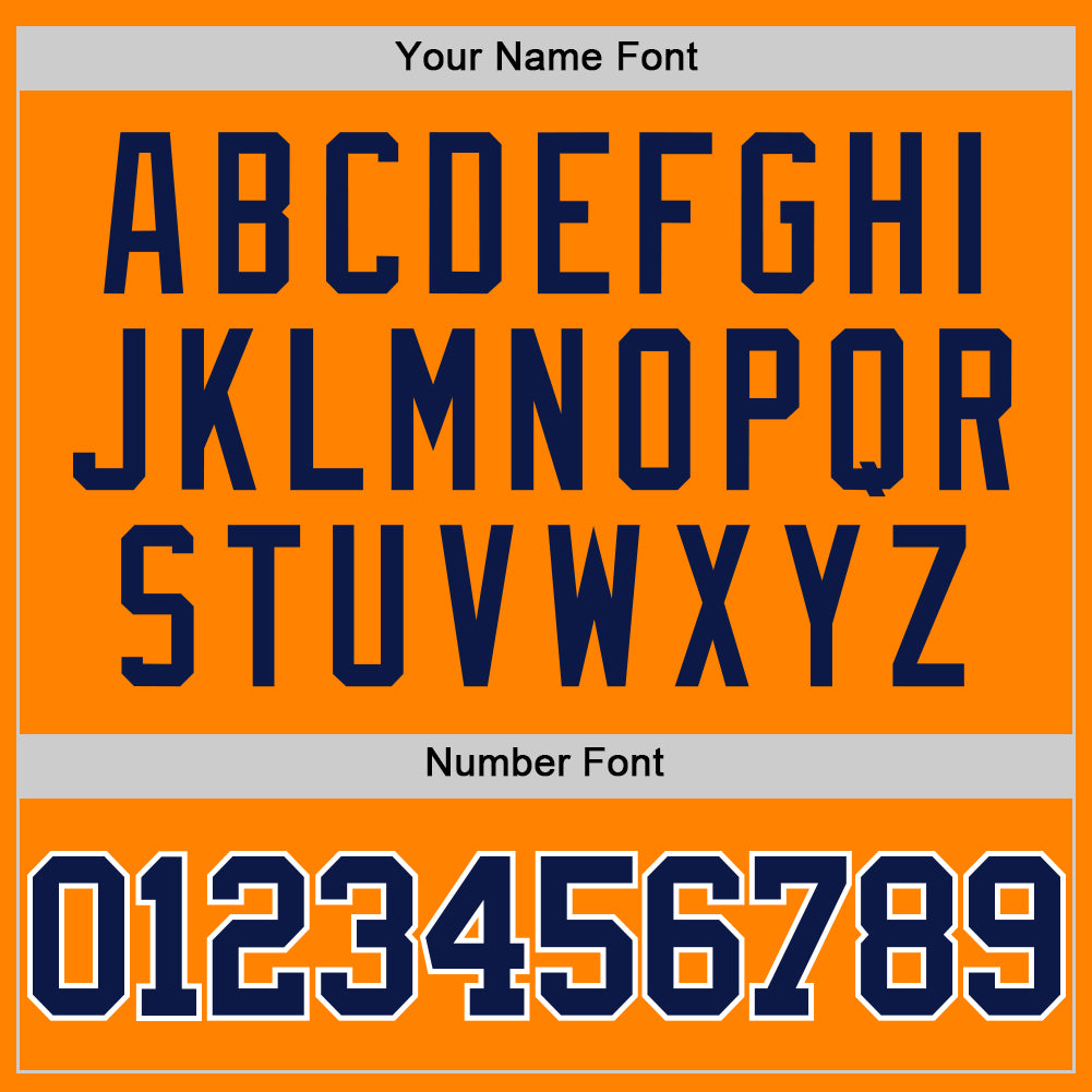 Custom Bay Orange Navy-White Authentic Basketball Jersey - Sky-Custom