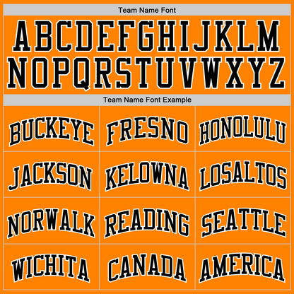 Custom Bay Orange Black-White Authentic Basketball Jersey - Sky-Custom