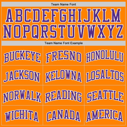 Custom Bay Orange Purple-White Authentic Basketball Jersey - Sky-Custom