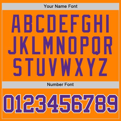 Custom Bay Orange Purple-White Authentic Basketball Jersey - Sky-Custom