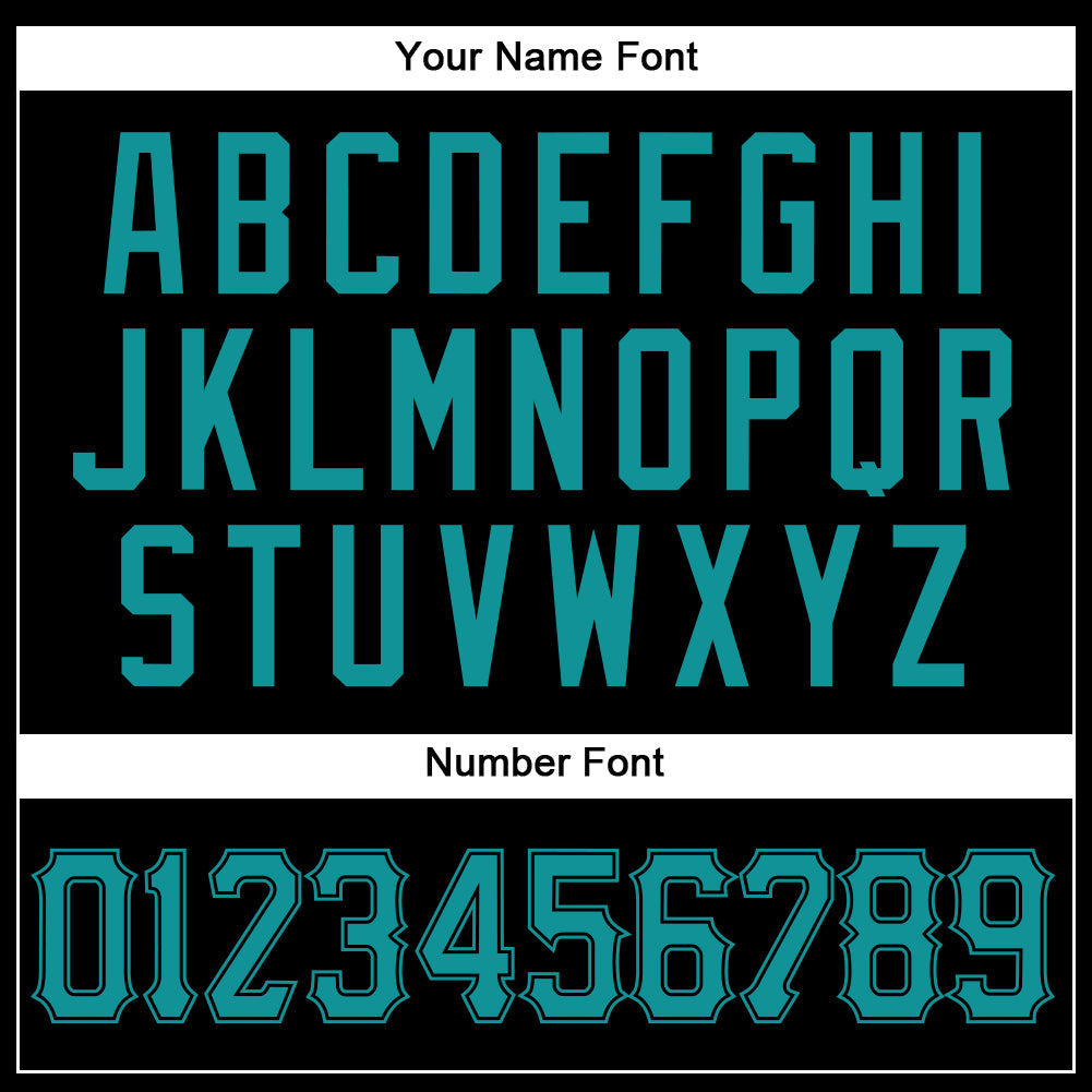 Custom Black Teal Authentic Baseball Jersey - Sky-Custom