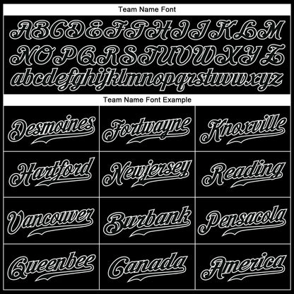 Custom Black Black-White Authentic Baseball Jersey - Sky-Custom