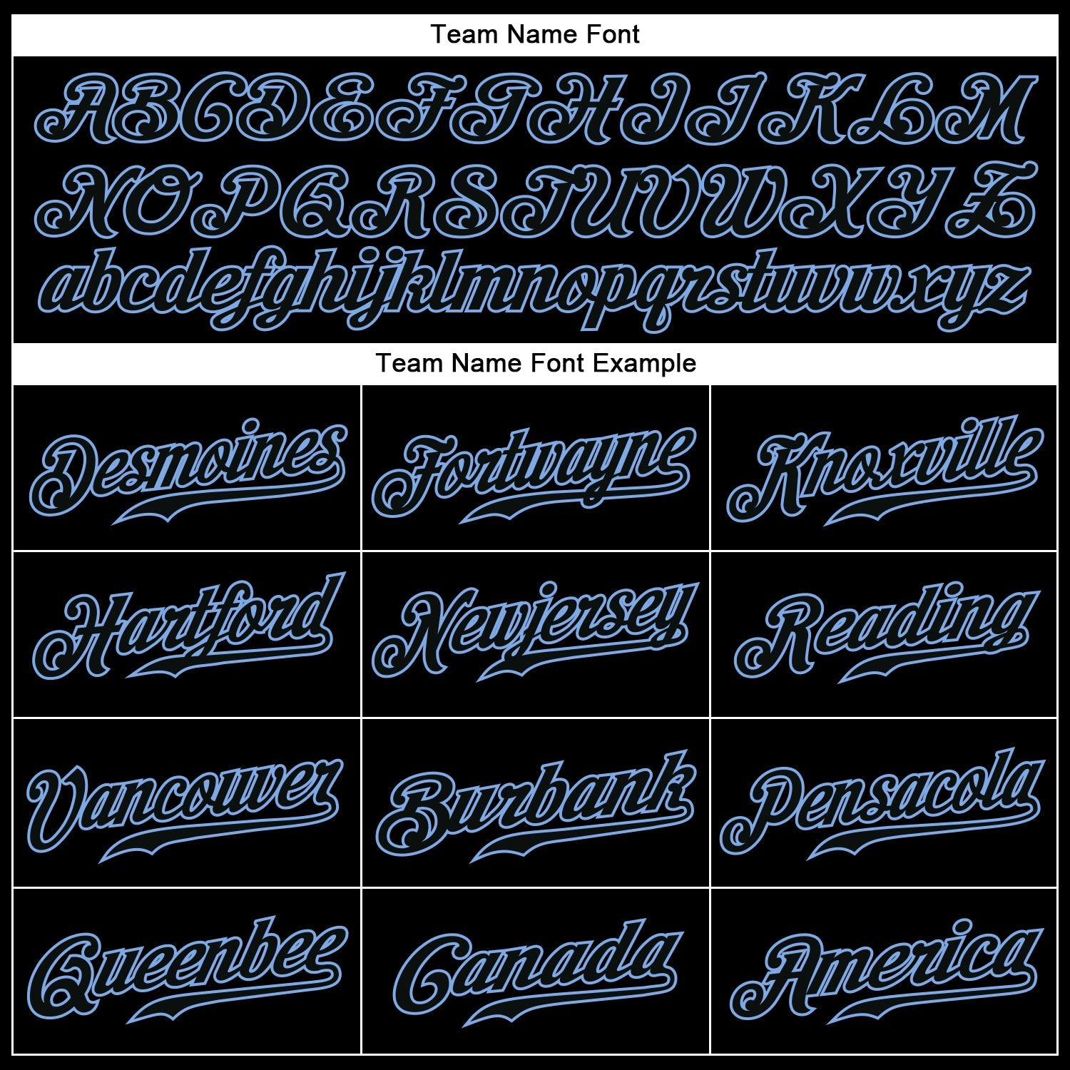 Custom Black Black-Light Blue Authentic Baseball Jersey - Sky-Custom