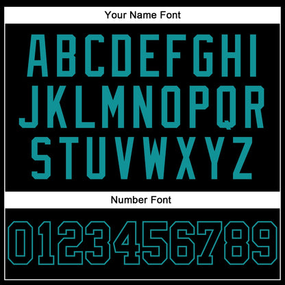 Custom Black Black-Teal Authentic Baseball Jersey - Sky-Custom
