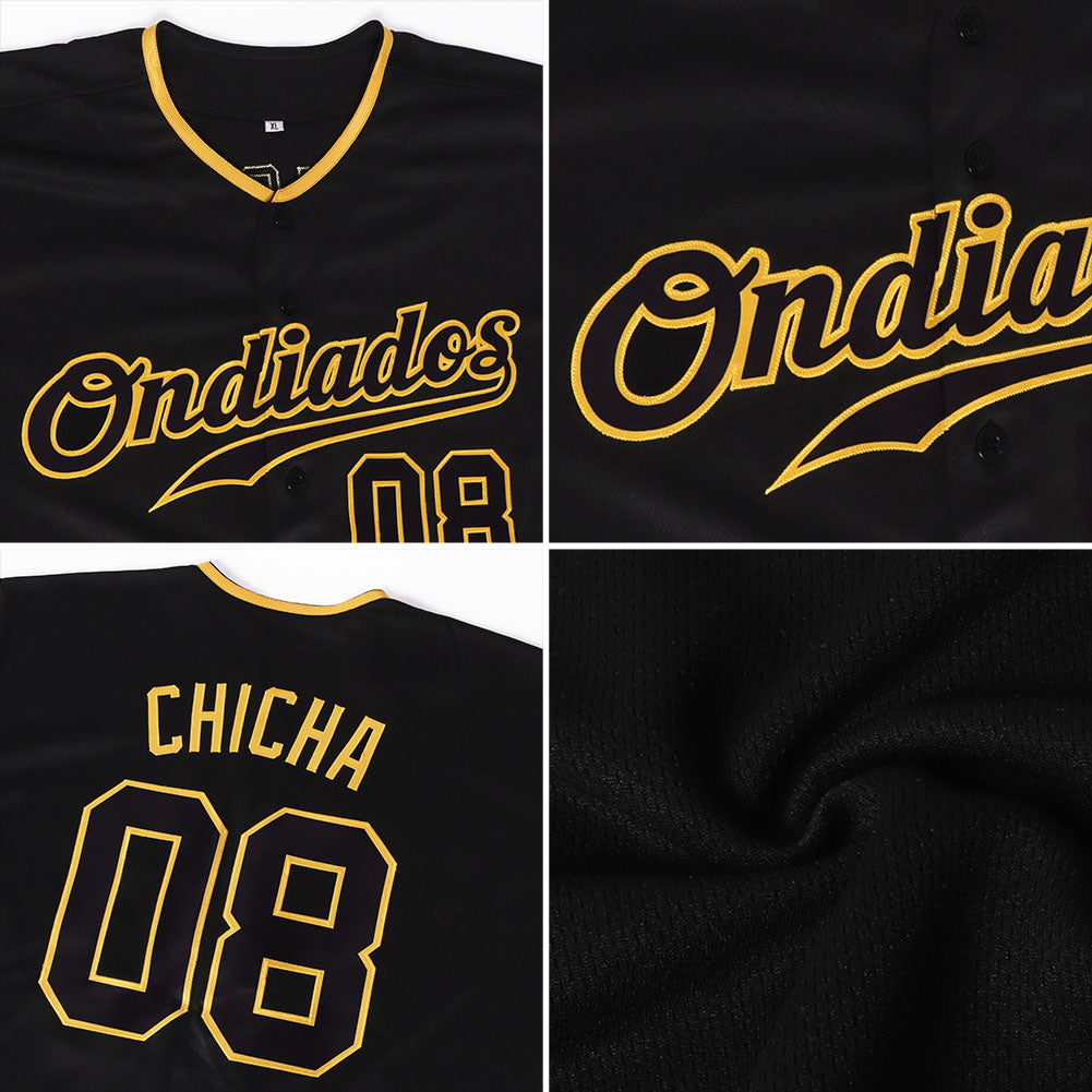 Custom Black Black-Teal Authentic Baseball Jersey - Sky-Custom